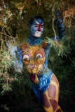 Safari Bodypainting Outdoor König der Löwen Merlin1