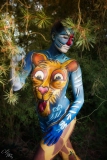 Safari Bodypainting Outdoor König der Löwen Merlin1
